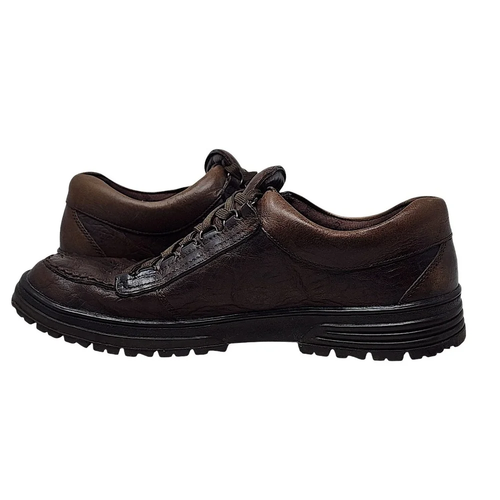 Mephisto Cruiser Walking Shoes 11 Men Brown Mamouth Grain Leather Shock Absorber